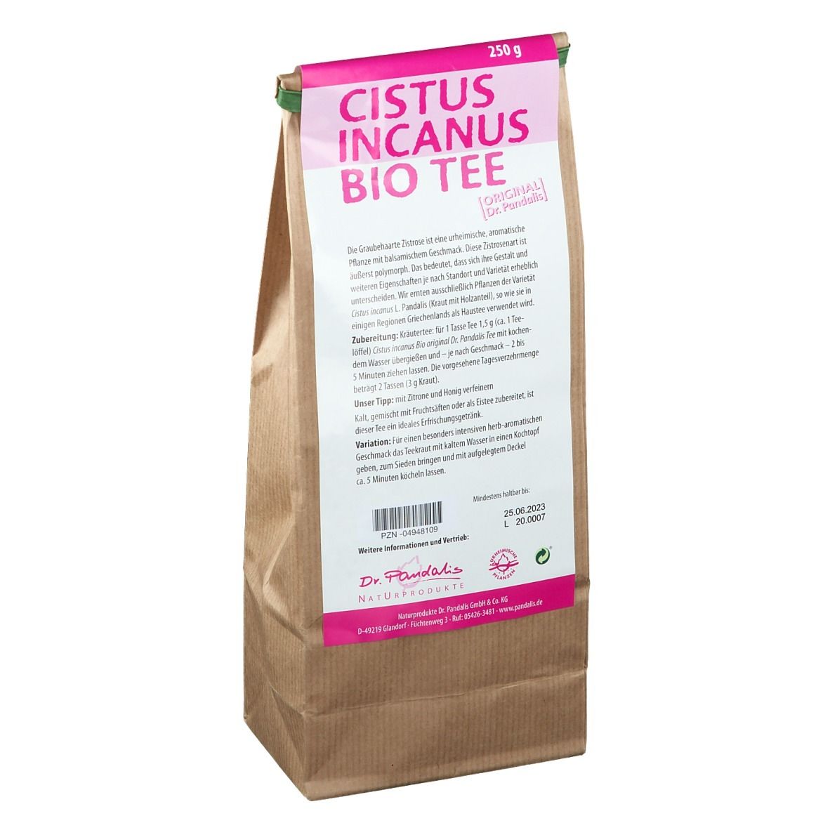 Dr. Pandalis Cistus Incanus Bio-Tee
