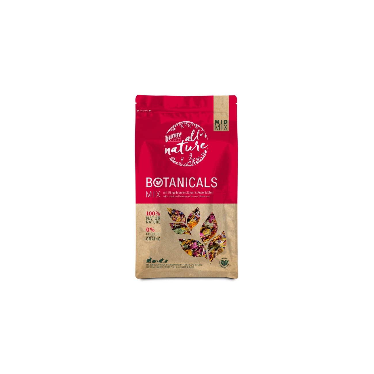 Bunny BOTANICALS MID MIX mit Ringelblumen & Rosenblüten 130 g