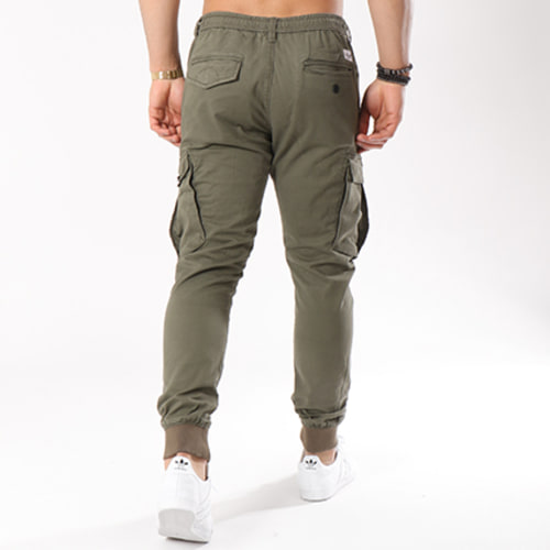 Pantalon Cargo Reflex Rib Vert Kaki