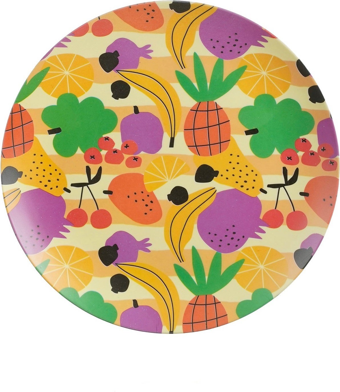 Mica Decorations dinerbord Sunshine multi D 25 H 1,5 cm 4 stuks