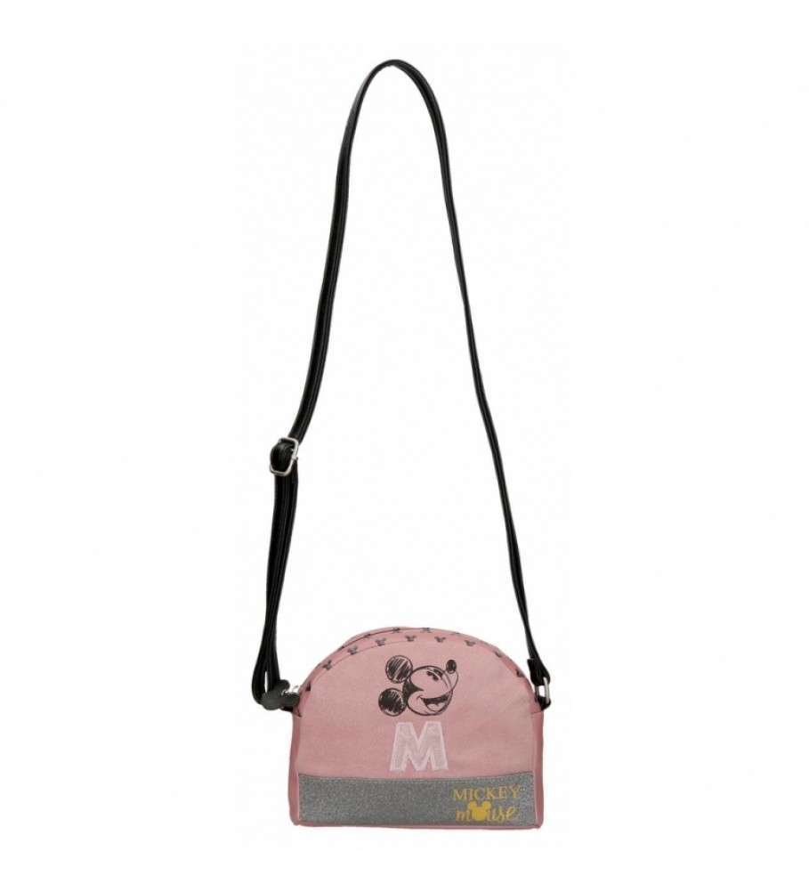 Bolsa de ombro rosa Disney Mickey The Blogger - 20,5 x 16,5 x 6 cm -