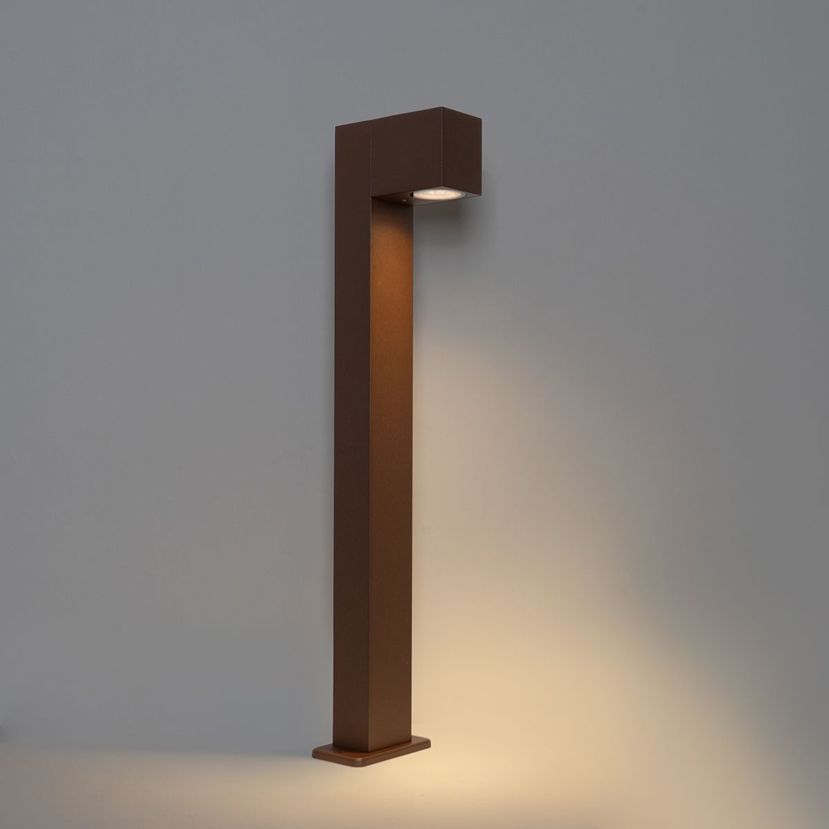 Industriële staande buitenlamp roestbruin 65 cm IP44 - Baleno
