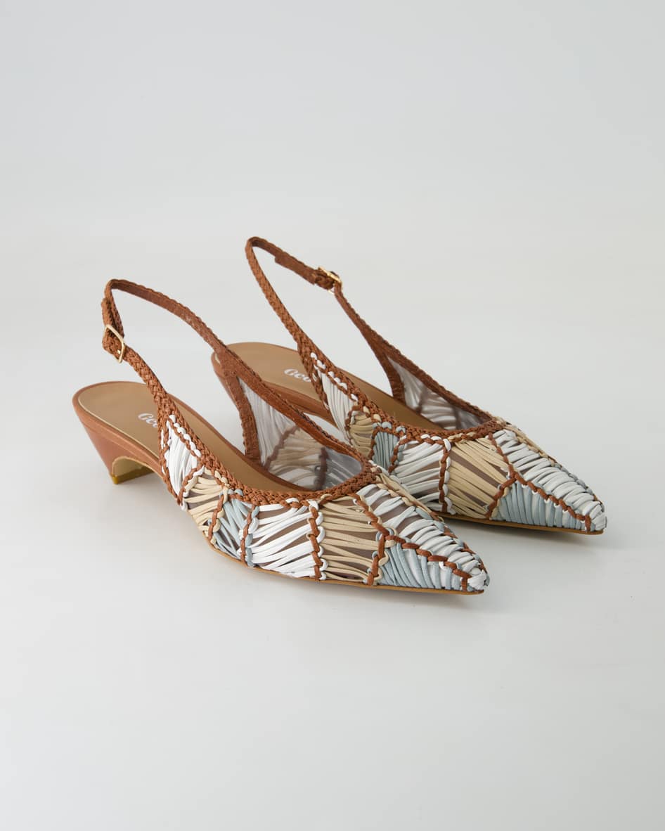 George Watts N1008-405 Slingpumps in Braun