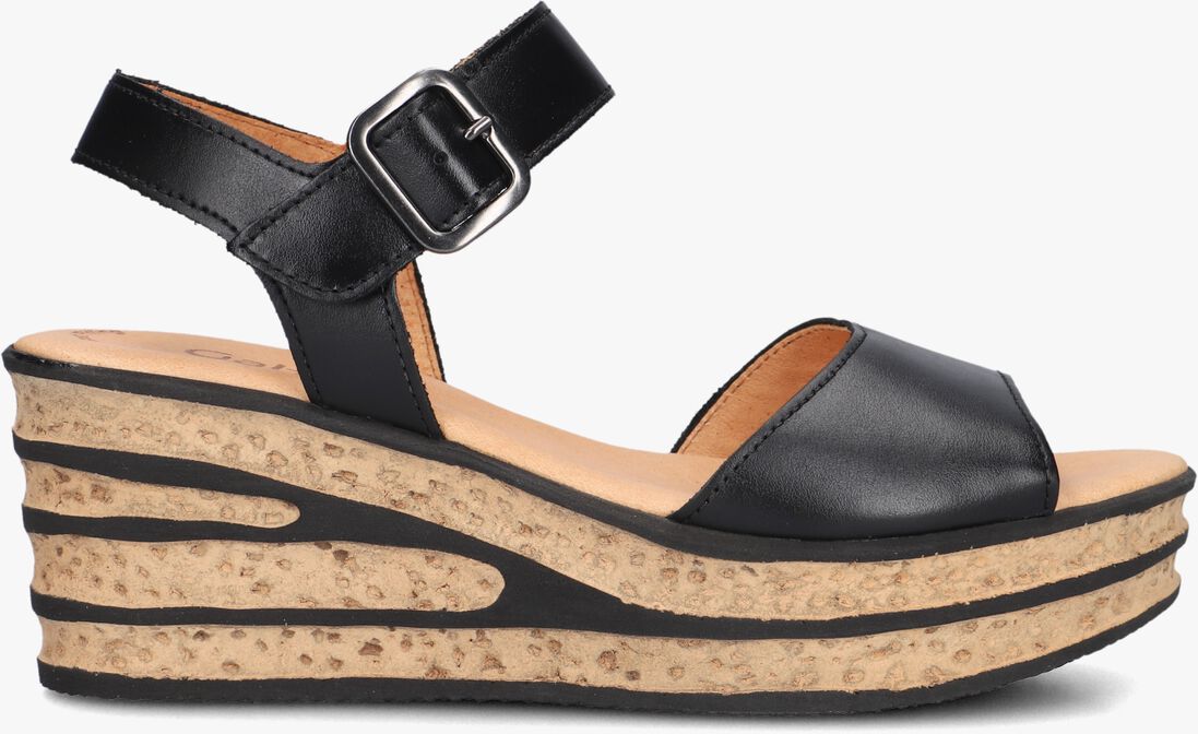 zwarte gabor sandalen met hak 651