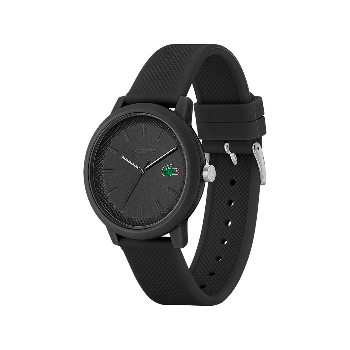 Montre Lacoste.12.12. homme résine bracelet silicone noir