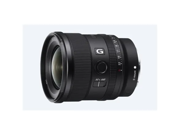 Sony SEL20F18G - Vidvinkel objektiv - 20 mm - f/1.8 G - Sony E-mount - for Cinema Line; a VLOGCAM; a1; a1 II; a6700; a7 IV; a7C; a7C II; a7CR; a7R V; a7s III; a9 III