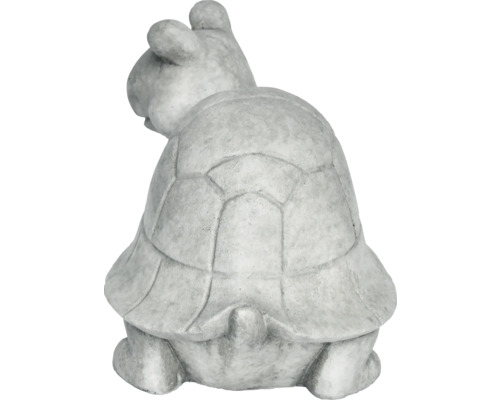 Tuinfiguur schildpad Lafiora 50 x 31,5 x 36,5 cm lichtgrijs