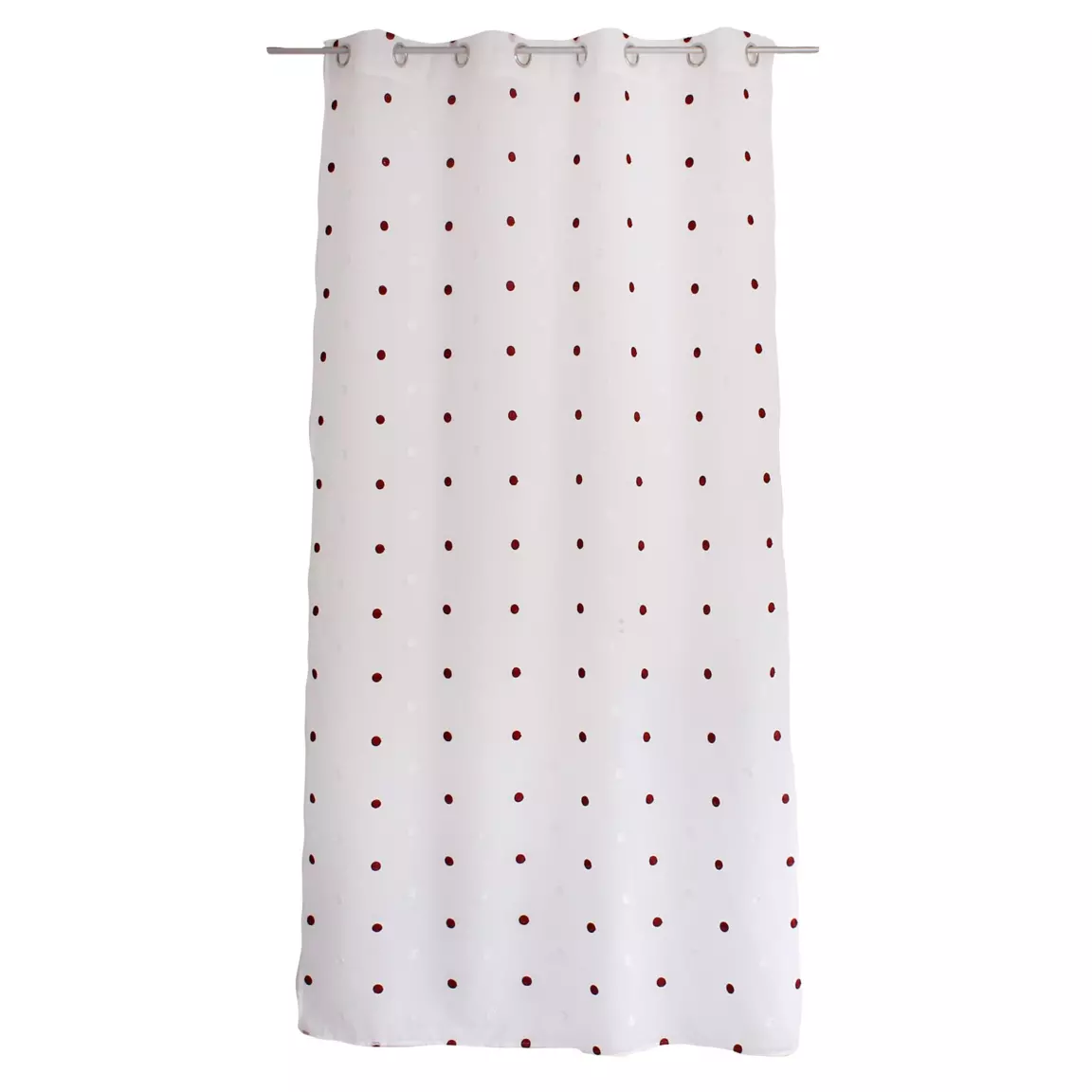Voilage œillets (140 x 240 cm) Pointia Bordeaux
