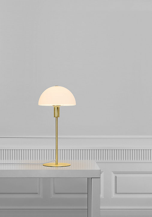 Lampe à poser Ellen Ø 20cm IP20 E27 40W laiton