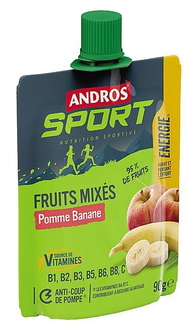 ANDROS SPORT - GOURDE DE FRUITS POMME BANANE