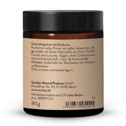 Sunday Natural Products  Kurkuma latte