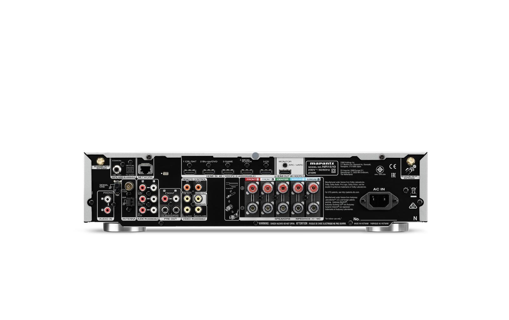 AV-Receiver NR1510 Gold/Silber<br>Kompakter 5.2-Kanal-AV-Receiver mit Musikstreaming