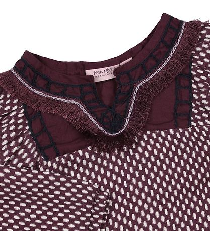 Noa Noa miniature Bluse - Bordeaux m. Punkte