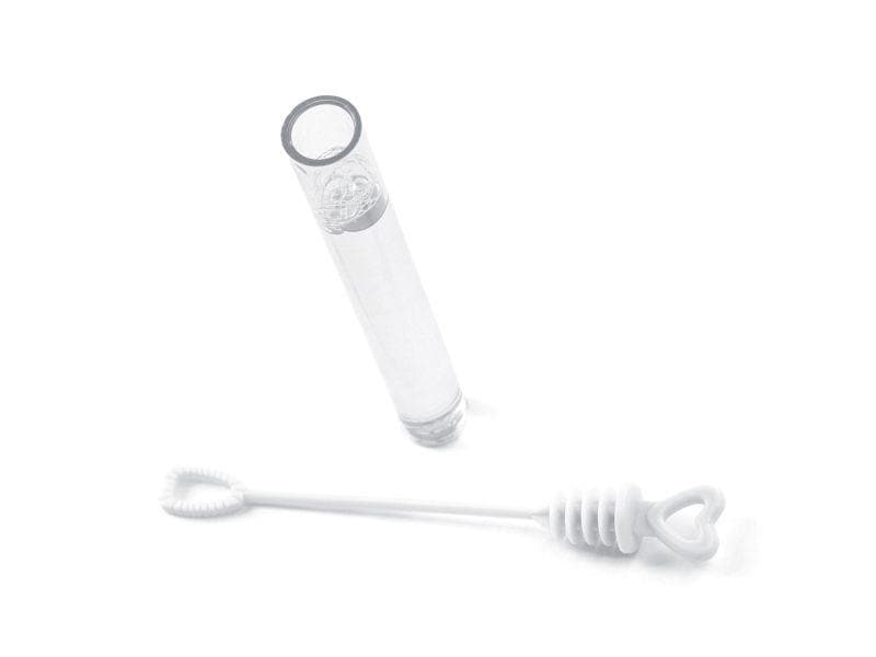 Partydeco Partyaccessoire Seifenblasen Herz, Weiss, 48 Stüc Hochzeitsaccessoire für romantische Stimmung auf der Hochzeit