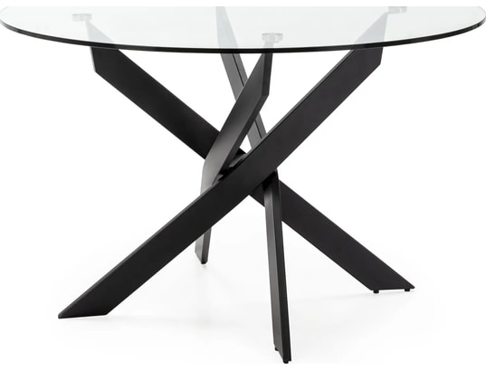 CONCEPT1 - Table Ruth 120 x 120 x 76 cm pied noir