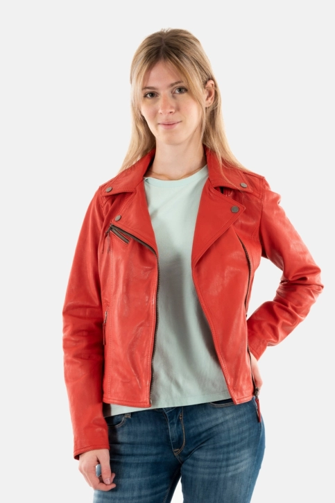 Blousons cuir oakwood clips 509 feu