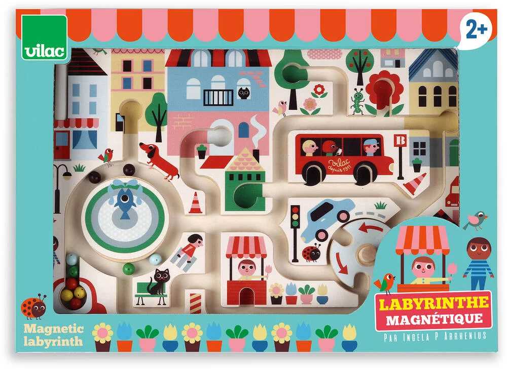 LABYRINTHE MAGNETIQUE MA PETITE VILLE - INGELA P.ARRHENIUS