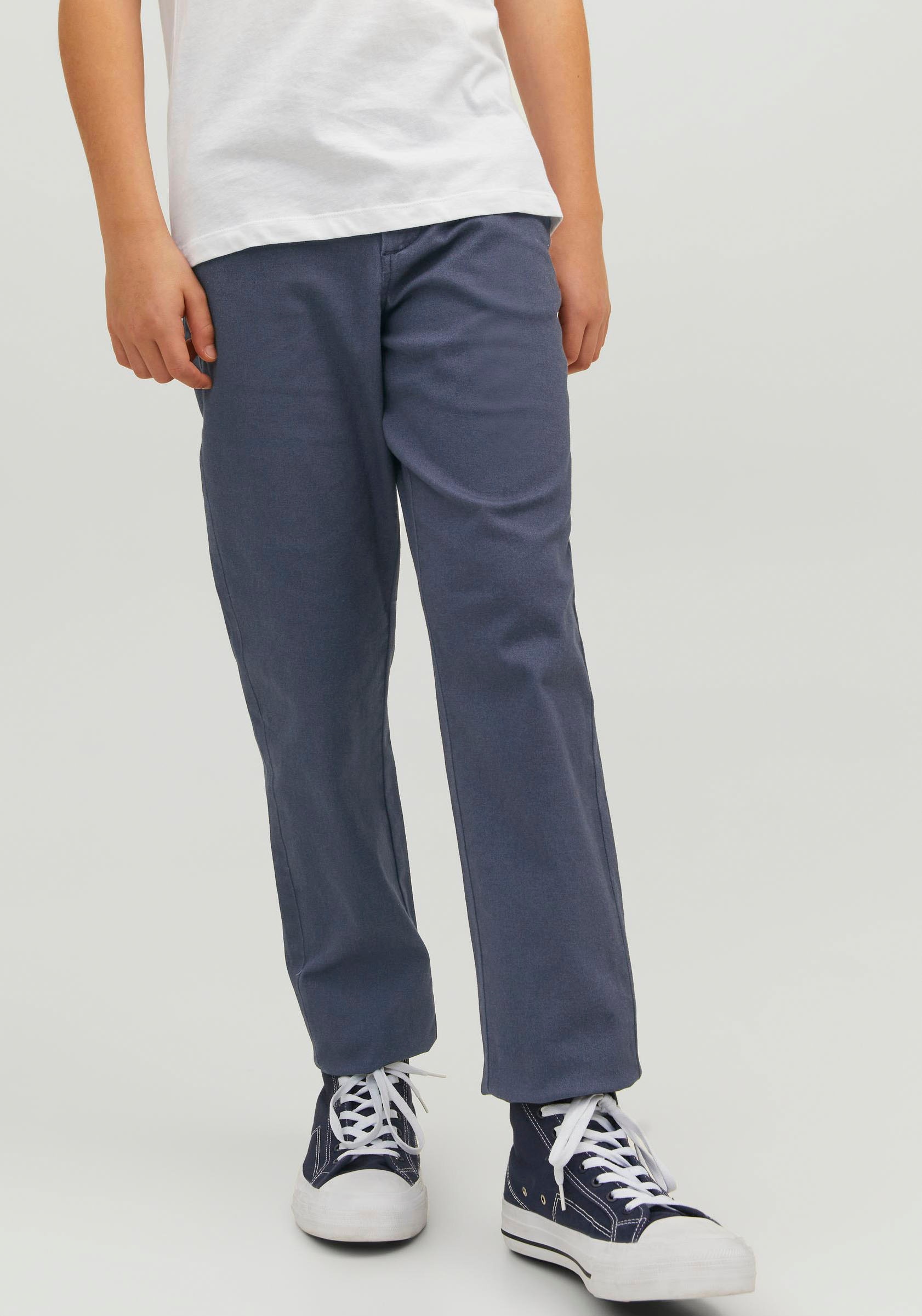Jack & Jones Junior Chinos »JPSTMARCO bequem, kombinierbar, mittlere Taille«  unifarben, modisch, regular fit, Web