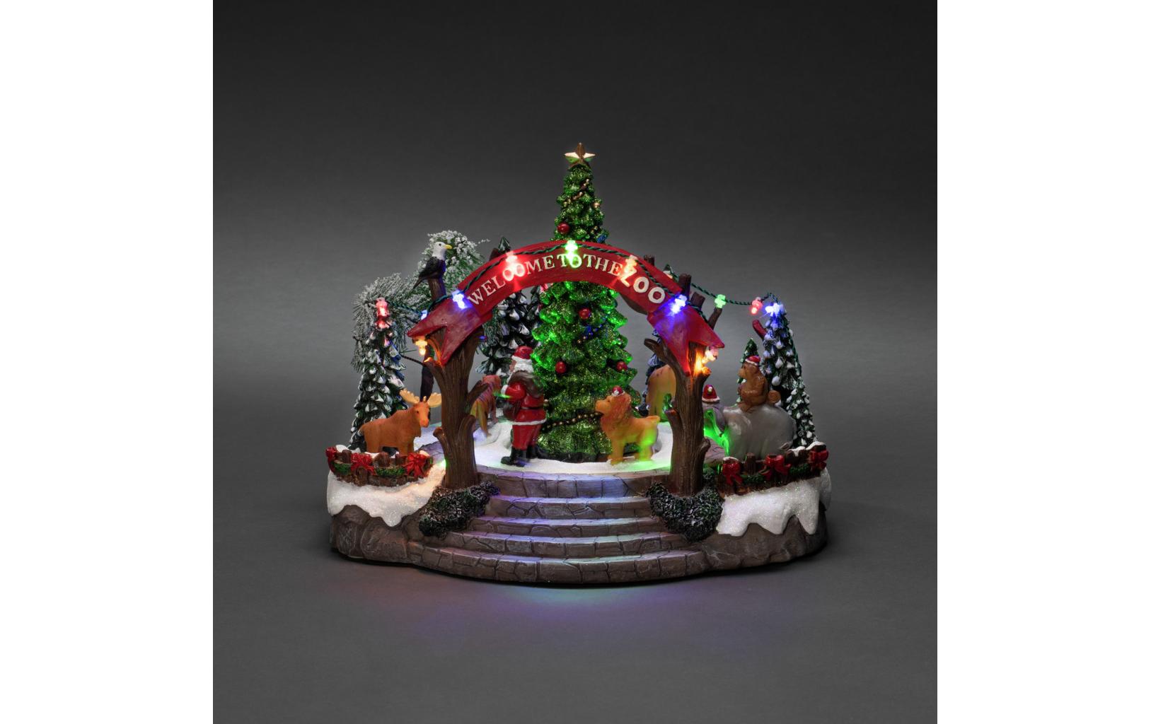 LED-Figur Szenerie Weihnachtszoo, 20 cm<br>LED Weihnachtsdekoration