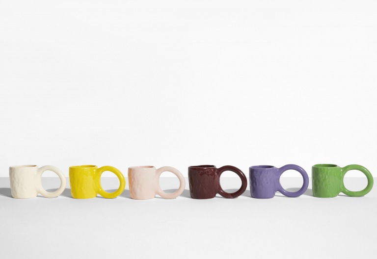 Petite Friture Donut espresso mok set van 2 Lemon