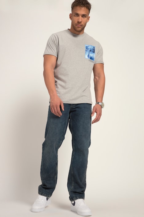STHUGE T-Shirt, Halbarm, Rundhals, Print, bis 8 XL