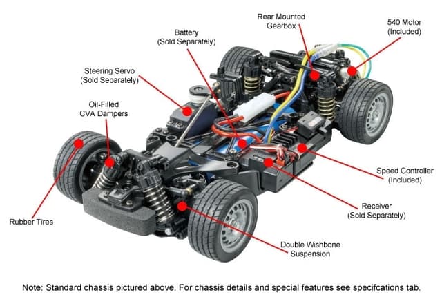 Tamiya 1:10 RC-modelbil Elektronik Vejmodel Volkswagen