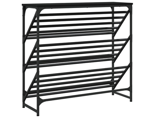 VIDAXL - étagère à chaussures noir 90x30x85 cm bois d'ingénierie