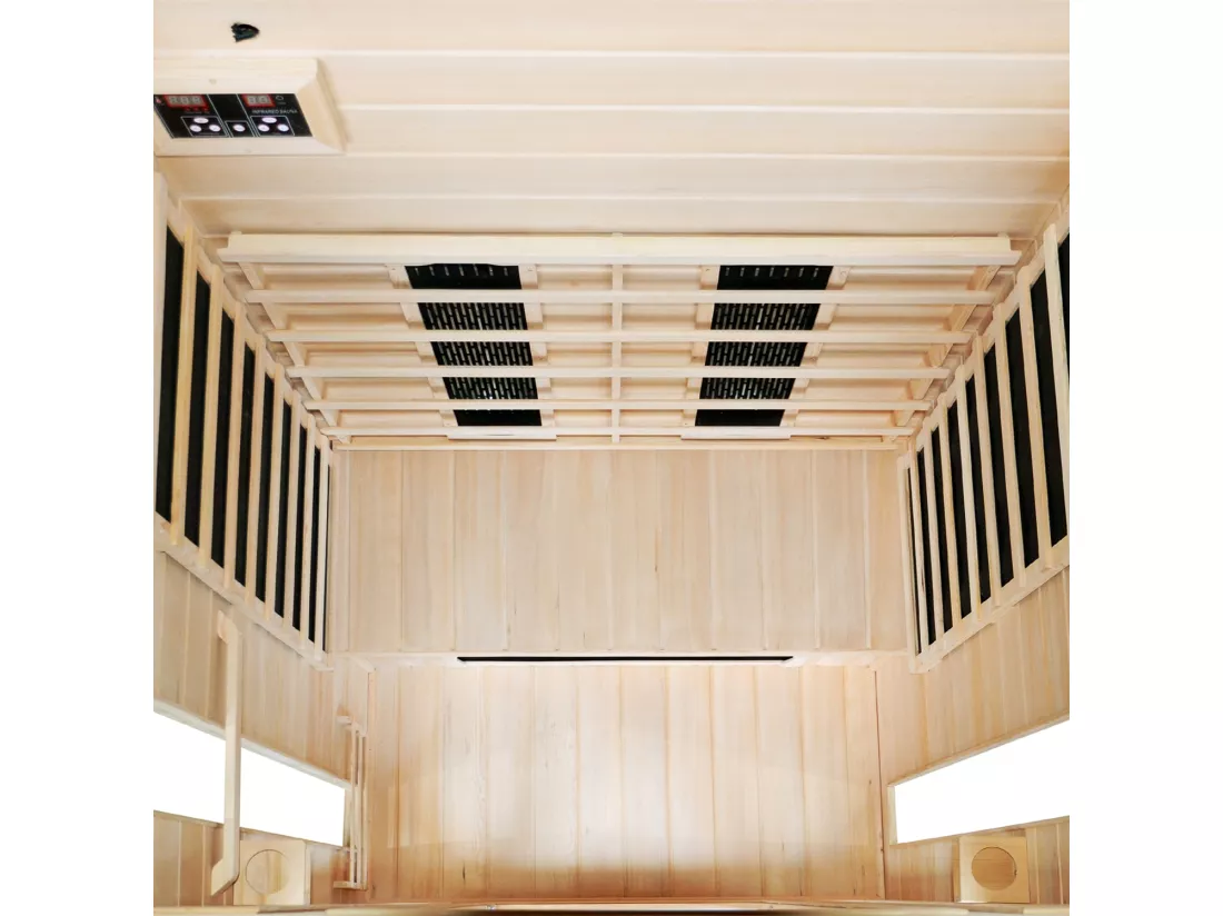 Cabine sauna infrarouge 2 places luxe