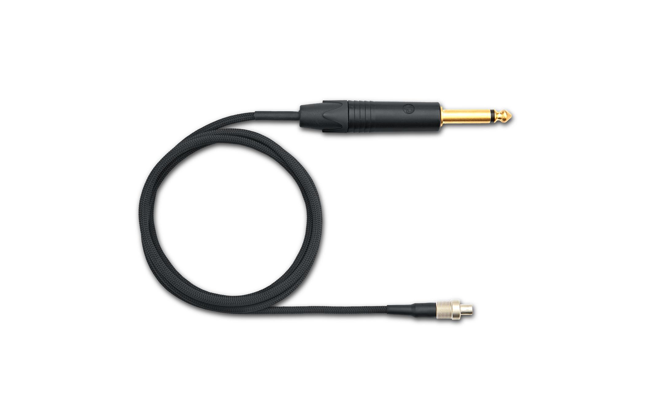 Instrumentenkabel WA308<br>Das Premium LEMO Instrumentenkabel verbindet einen ADX1M Taschensender mit einer Gitarre, einem Bass oder einem anderen Instrument mit 6,3mm Klinkenbuchse.