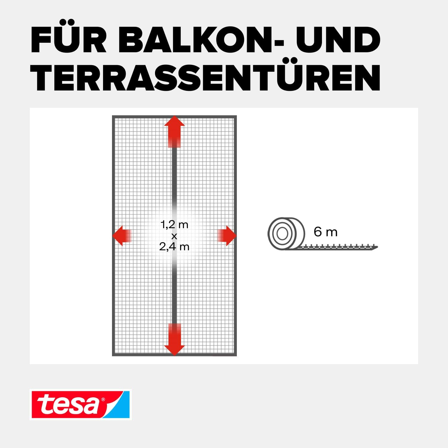 (120x240cm) XL Magnetisches Fliegengitter Selbstschliessender Insektenschutz Vorhang für Balkon- / Terrassentüren (55394-00001-00) - Anthrazit