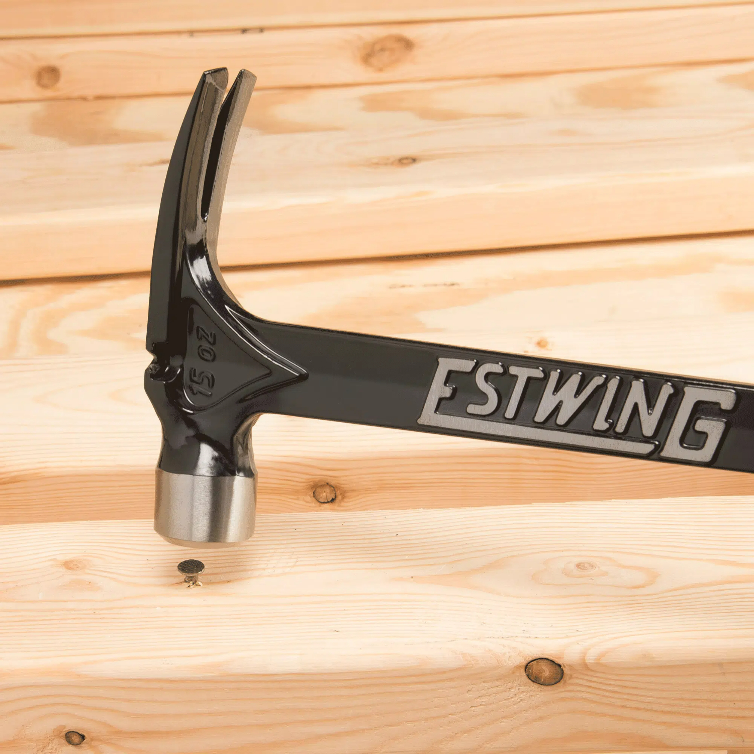 Estwing rechte klauwhamer Ultra - leder handgreep - 420 gram kopgewicht