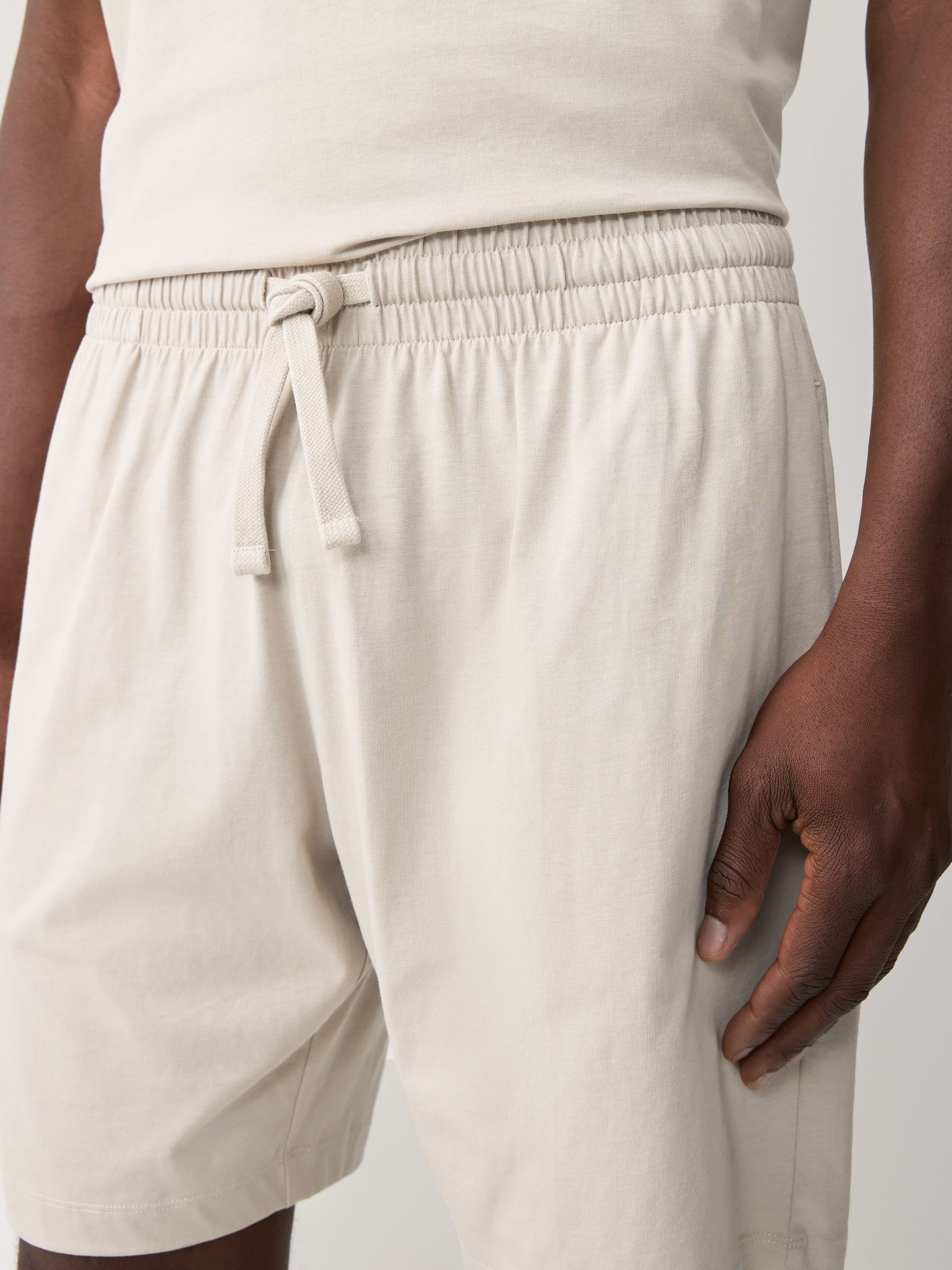 Zwart/Kakigroen/Ecru - Set van 3 jersey pyjamashorts