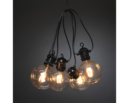 10 LED Retro Lichtsnoeren, 4,50 m, Amberkleurige Lichtkleur, Dimbaar
