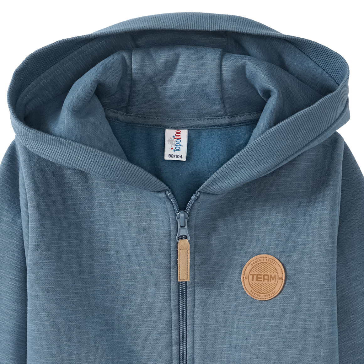 Topolino Jungen Sweatjacke mit Flammgarn blau