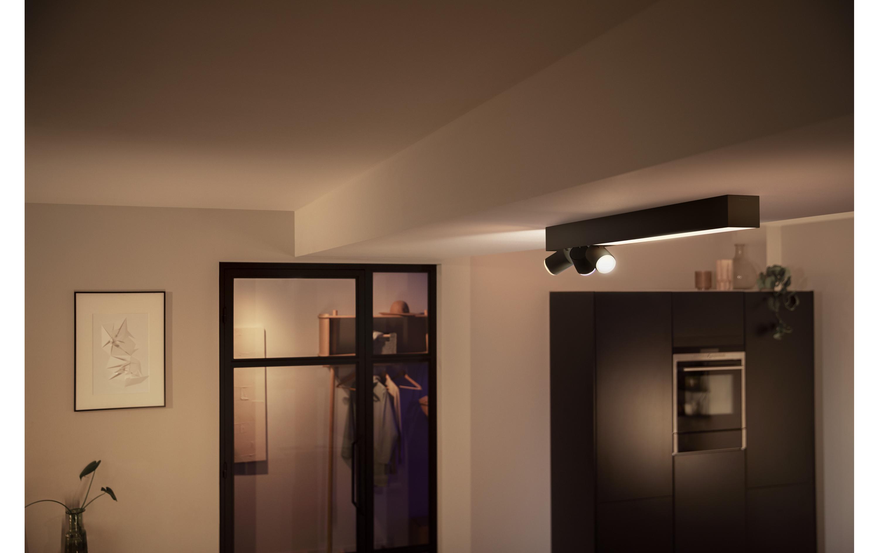White & Color Ambiance Centris 3-Deckenspot Schwarz<br>Smarte Beleuchtung für jeden Raum