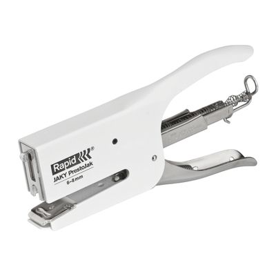 Rapid - Pince Agrafeuse Jaky Prestojak blanc - capacité de 50 feuilles - agrafes Jaky 6 ou 8