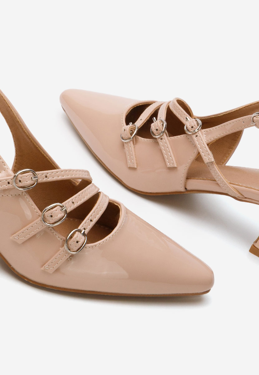 Chaussures slingback beige Lexye