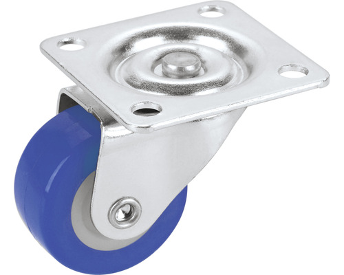 Tarrox transportmaterieel zwenkwiel, 30 x 30 x 14 mm blauw