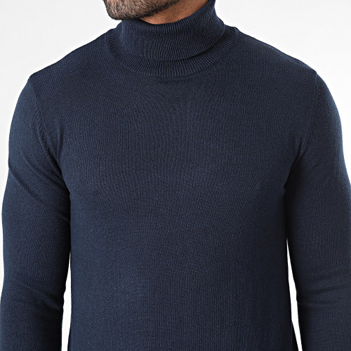 Pull Col Roulé Emil Bleu Marine