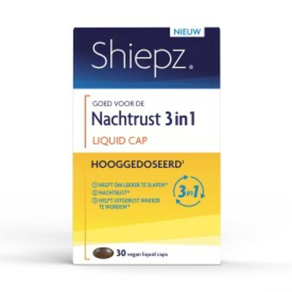 Shiepz Nachtrust 3 in 1 Hooggedoseerd30 capsules