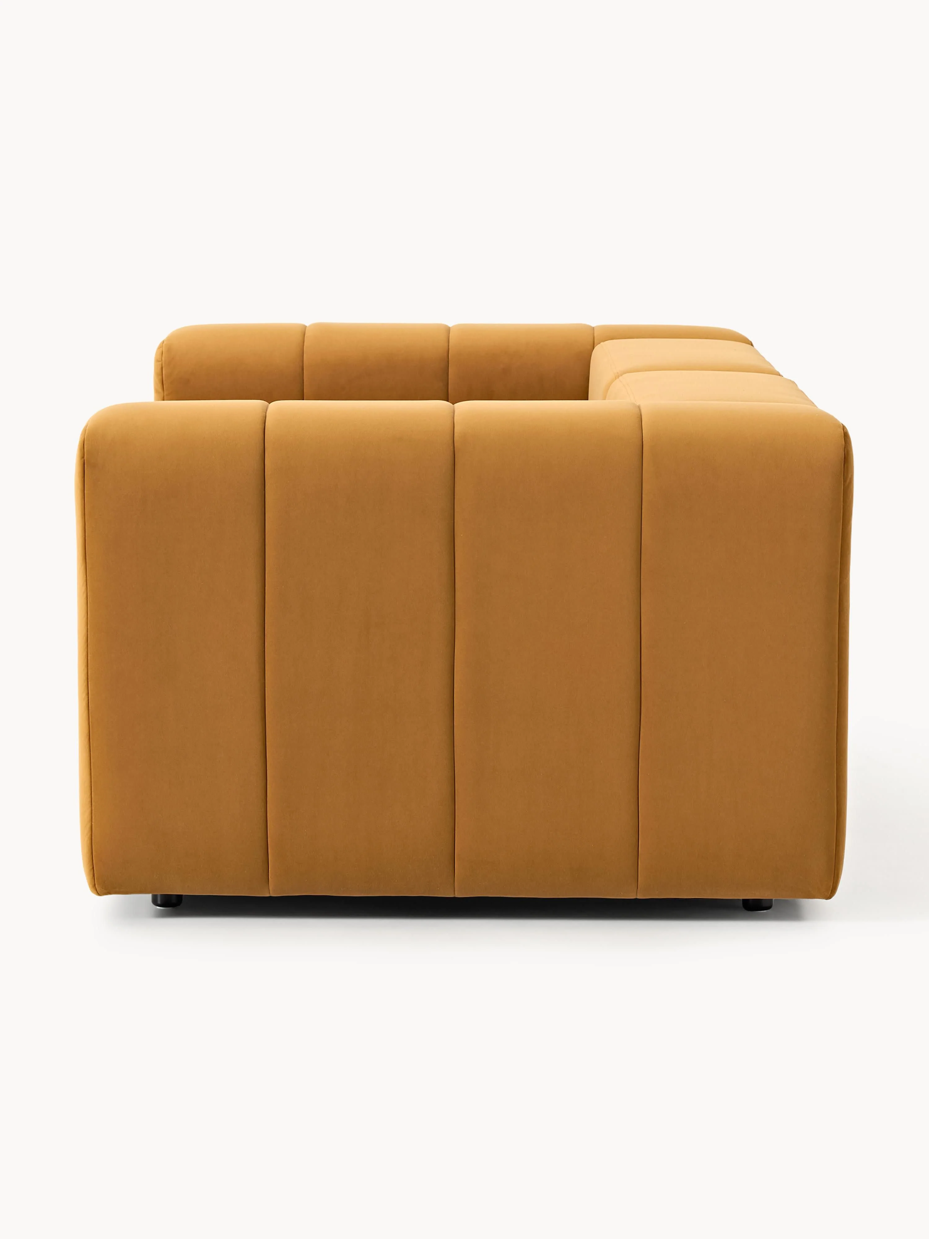 Modulaire fluwelen bank Lena (3-zits)