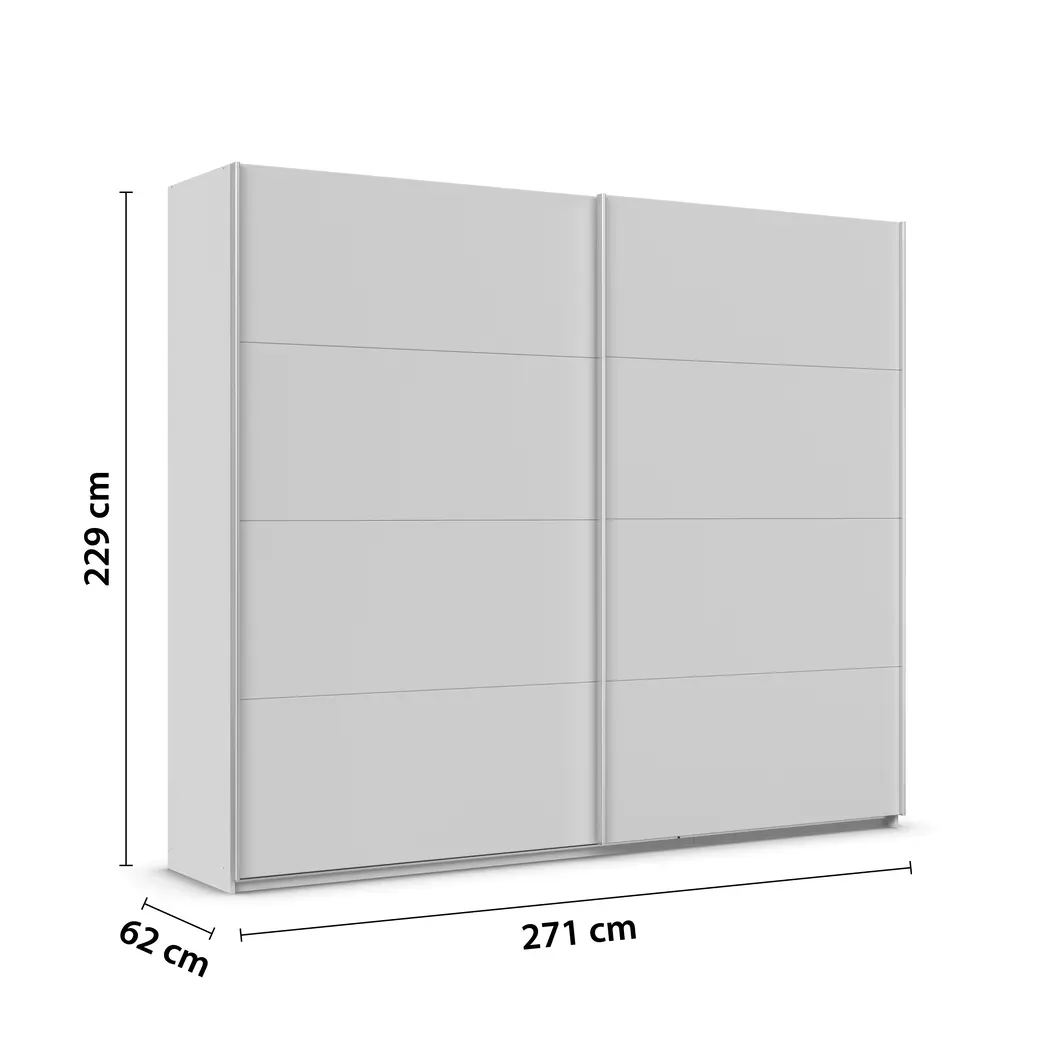 Schwebetürenschrank Qaudra 271 x 229 cm