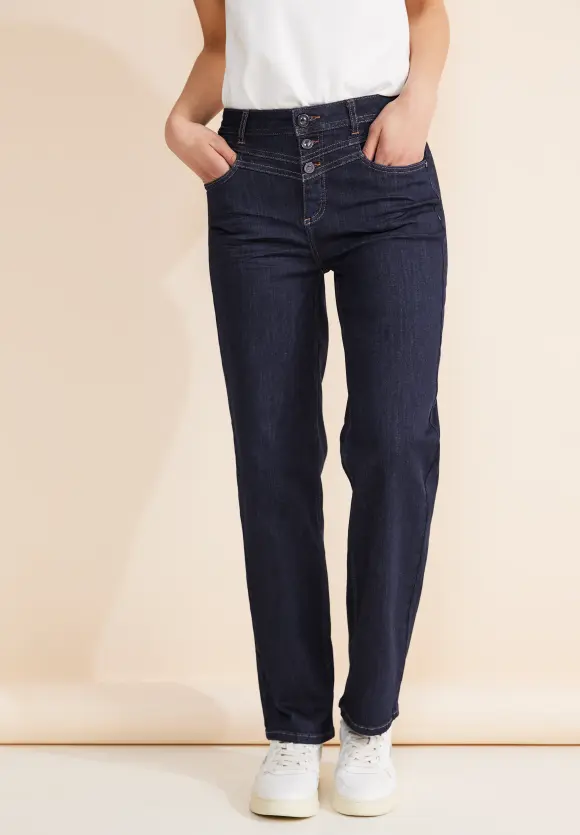 Casual Fit Jeans - dark blue rinsed wash