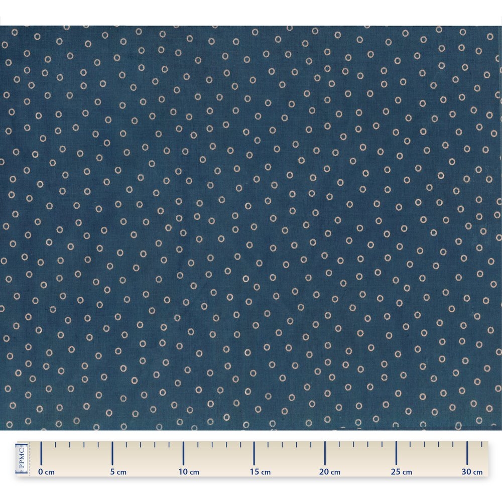 Tissu Coton Au Mètre Bulle Bronze Marine