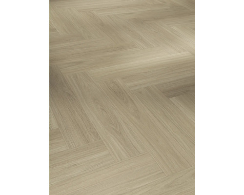 Vinylvloer SPC Oxford eiken geschuurd visgraat klikverbinding 730 x 146 x 5,0 mm