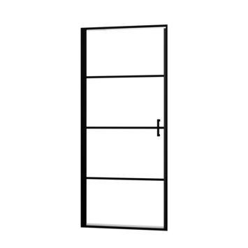 Allibert draaideur Loft Game 90x200cm zwart gestreept