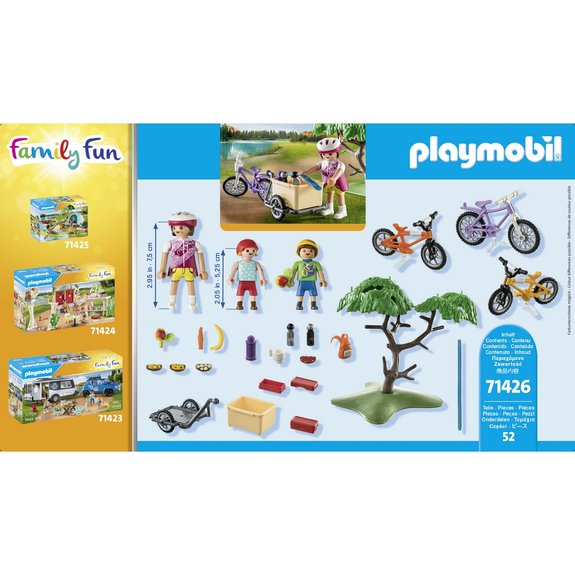 Vacanciers et vélos Playmobil 71426 Family Fun camping