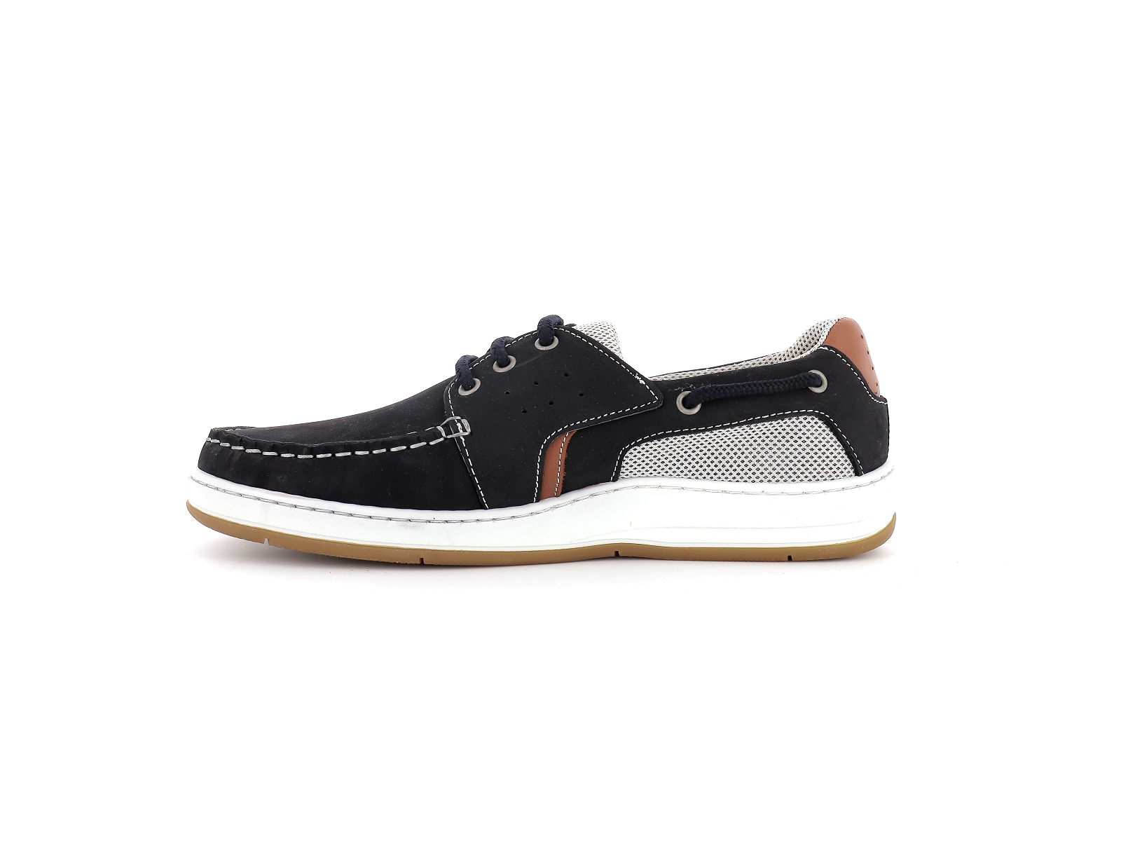 Tbs-SAFFORD Cuir gras Marine