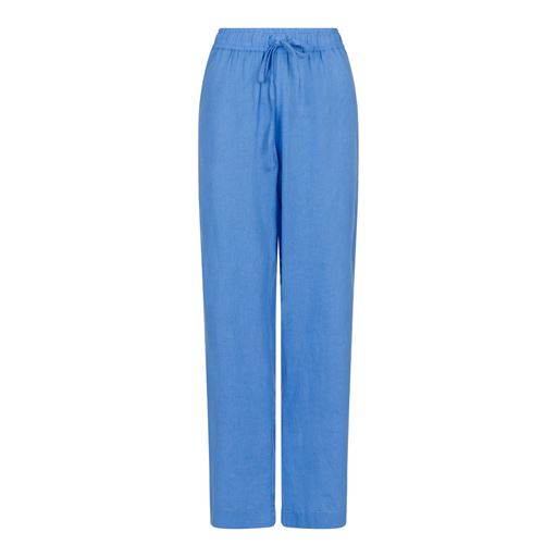 Neo Noir Sonar Linen Bukser, Dusty Blue, 42
