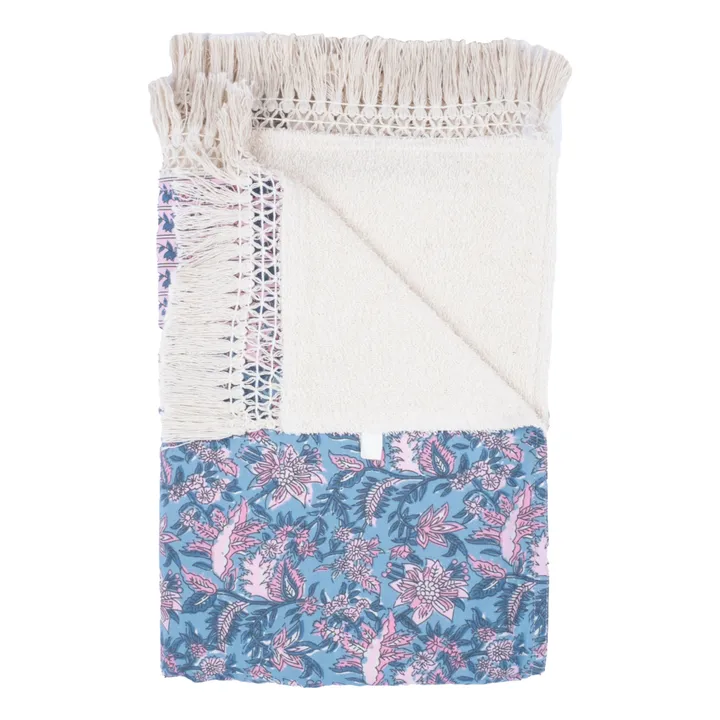 Louise Misha Serviette de plage Lana en coton bio | Bleu